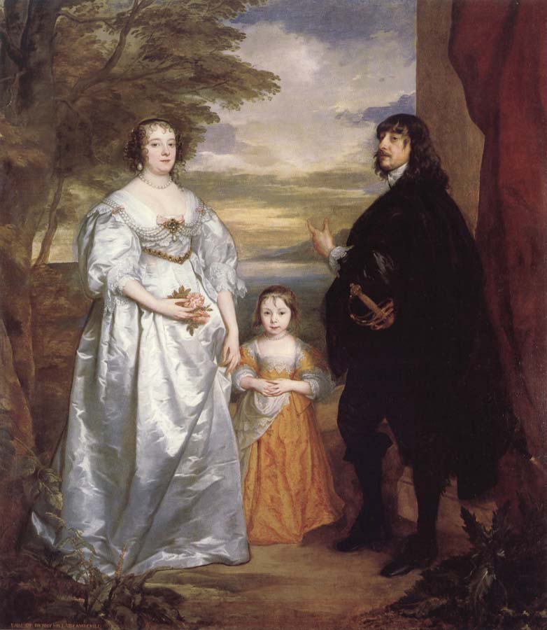 James Seventh Earl of Derby,His Lady and Child